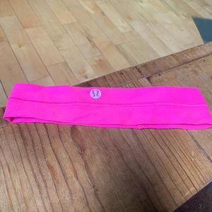 Hot pink Lululemon headband